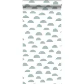 ESTAhome Tapete Grafisches Motiv Graublau 0,53 x 10,05 m 139066
