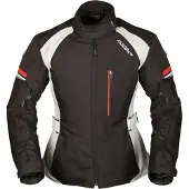 Modeka Violetta Damen Motorrad Textiljacke, schwarz/hellgrau, 38