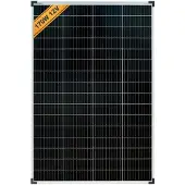 EnjoySolar enjoy solar Solarpanel klassisches monokristallines Solarmodul 170W 12V (silberner Rahmen), 182mm Perc-Zellen, 0% MwSt.