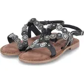Lazamani Riemchensandaletten Damen 32303638363631 Schwarz 39 EU