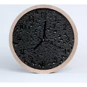 Tulup Holzuhr 30fi cm wanduhr - Wassertropfen Küche