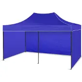 BDW Pavillon, Zelt, Partyzelt für Garten, Terasse, Messe - Pavillon, Blau