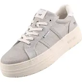Mustang Damen Plateau Sneaker Silber