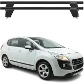 Menabo Dachträger Querträger für Peugeot 3008 2009-2016 ABE Aluminium Schwarz