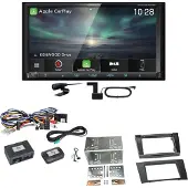 Kenwood DNX-7190DABS Android Auto Carplay Einbauset für Mercedes W211 CLS W219