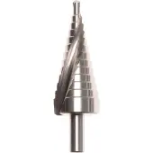 Projahn Stufenbohrer, HSS-G, Spiralnut, Ø 4–12 mm, Gesamtlänge 92 mm, zylindrischer Schaft