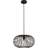 LINDBY Nahele Pendelleuchte Brown - , Nahele, dimmbar, Braun / Rost, für Wohnzimmer, Metall, Vintage