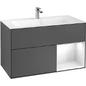 Villeroy & Boch V&B Waschtischunterschrank FINION 996x591x498 Reg anth ma/wh ma
