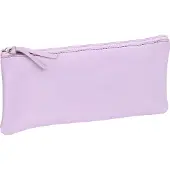 Clairefontaine 4x Flaches Schlampermäppchen gefärbtes Leder 22x11cm lila 410146C