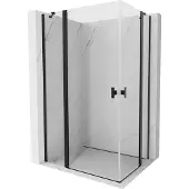 Mexen Mist Duo Pendeltür-Duschkabine 115 x 95 cm, transparent, schwarz - 8A4-115-095-70-00