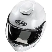 HJC F100 Solid Weiß Klapphelm Größe L