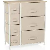 Hjh LIVING Kommode mit 7 Schubladen FOLDRESS B Sideboard Schrank 73.0 x 63.5 x 30.0 cm