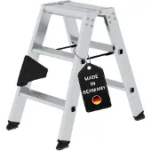 Proregal Stufen-Stehleiter beidseitig begehbar 2x3 Stufen