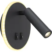 Globo Wandleuchte Metall schwarz, LED