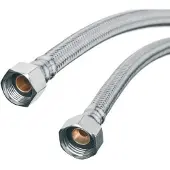 Invena Flexibler Stahlgeflechtschlauch 3/8"x3/8", Länge 50 cm