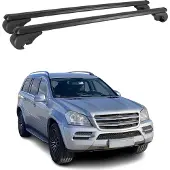 Omac Dachträger für Mercedes GL X164 2006-2012 Gepäckträger Grundträger Alu Schwarz