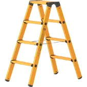 Hymer Stufenstehleiter beidseitig, 2x4 Stufen