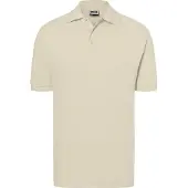 James & nicholson Hochwertiges Polohemd mit Armbündchen stone, Gr. XL