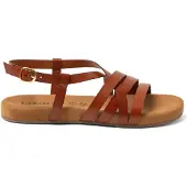 Lazamani Lotta Damen Leder-Sandalen Tan Größe 41