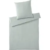Elegante Musselin-Bettwäsche-Garnitur Smooth Farbe Mint Größe 240x220+2x80x80cm