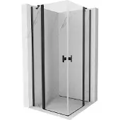 Mexen Mist Duo Duschkabine 85 x 85 cm, transparent, schwarz - 8A4-085-085-70-00