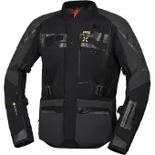 IXS Venture-GTX 1.0 Wasserdichte Schwarz Grau Motorrad Textiljacke Größe Short L