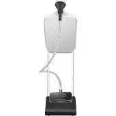 Niceey Dampfreiniger mit Bügelbrett, Stand-Kleidungsbügeleisen, Steamer, 800W Leistung, 0,5L Wasserbehälter, 6 Stufen, Vielseitiges Dampfen für alle Kleidungsstücke, Schwarz