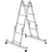 Proregal Vielzweckleiter 4-teilig mit nivello-Traverse 2x2 + 2x3 Sprossen