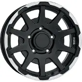 Sparco Alufelge Dakar 8.5X17 6X139.7 Et 25 Matt Black Lip Polished+Rivets
