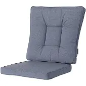 Madison Wicker Essgruppe Profi-Line Outdoor Manchester Denim Grau 100% Polyacryl wasserabweisend