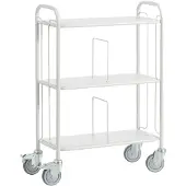 ROLLCART Bürowagen mit Trenngitter, 710 x 290 mm