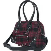 Syal Sp. zo.o. Banned Alternative Handtasche Damen Warren Plaid schwarz/rot Standard