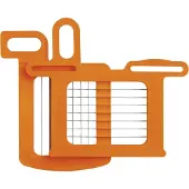 Dynamic Gitter 8,5x8,5 mm Set mit Stößel (Orange) - Komplett-Set für manuellen Gemüseschneider, ideal zum Würfeln