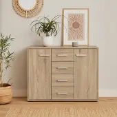 HTI Sideboard Nina mit 4 Schubladen Sonoma