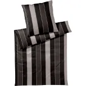 JOOP! Mako-Satin-Kissenbezug einzeln Stripes Farbe black Größe 80x80