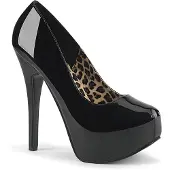 Bordello TEEZE-06 Damen Pumps von , Schwarz Lack , EU 36, US 6