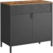 Songmics Sideboard Küchenschrank, verstellbarer Einlegeboden, 80x40x76 cm