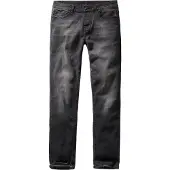 Brandit lässige Herren Jeans Stretch Taschen Straight Fit mit Baumwolle Schwarz