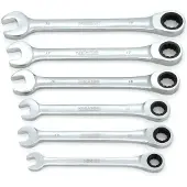 Kreator Ratschenmaulschlüssel 6 tlg. Set - 10-19 mm Schraubenschlüssel