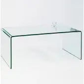 Invicta Extravaganter Glas Couchtisch FANTOME 110cm transparent Beistelltisch Tisch Wohnzimmertisch