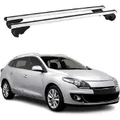 Omac Dachträger für Renault Megane Grandtour mk3 2009-2012 Pre-FL 75kg Alu Silber 2x