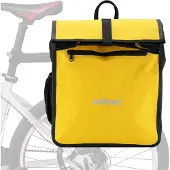 Wiltec Gepäckträgertasche gelb, Fahrradtasche Gepäckträger 22 l Stauraum, wasserresistente Fahrrad Tasche, Gepäcktasche leichte Handhabung