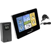 Browin Wetterstation Rcc – Elektronisches, Kabellose, Beleuchtet, Sensor, Schwarz
