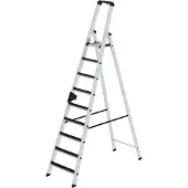 Proregal Stufen-Stehleiter einseitig begehbar mit clip-step 9 Stufen