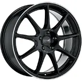 OZ RACING ALUFELGE VELOCE GT 7.5x17 5x112 ET 35 GLOSS BLACK+DIAMOND LIP+SILVER LETTERING