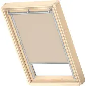 Velux Original Verdunkelungsrollo für dachfenster M04, Beige, Grauer Führungsschiene