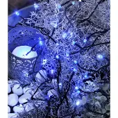 Best Season LED-Lichterkette, 40tlg. Farbe blau, outdoor, mit Trafo, Kabel:schwarz, 498-19