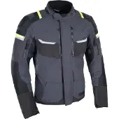 Oxford Jacke Stormland Grau/sw/neongelb Gr. 4xl