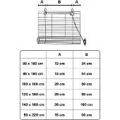 Gardinia Bambus-Rollo schoko 60 x 160 cm