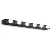 Ideal Lux Modern Prive' Metall Schwarz 6 Licht E14 Wandleuchte